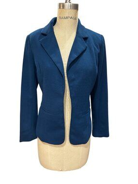 41 Hawthorn Natalie Knit Blazer Navy Blue Medium Career Jacket